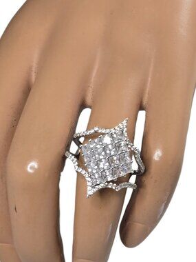 Vintage Sterling Silver Ring Signed DK Signed Size 9.5